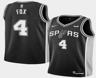 Men's San Antonio Spurs #4 DeAaron Fox Black 2025 Icon Edition Stitched Jersey Dzhi,We sell and wholesale Men's San Antonio Spurs #4 DeAaron Fox Black 2025 Icon Edition Stitched Jersey Dzhi on line form chian!
